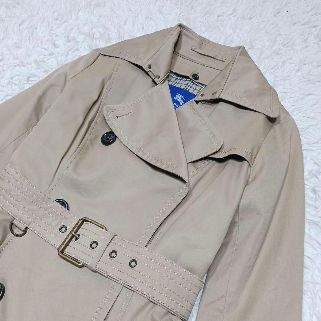 Vintage Burberry Blue Label Trench Coat Nova Check US S Japan thumbnail 23
