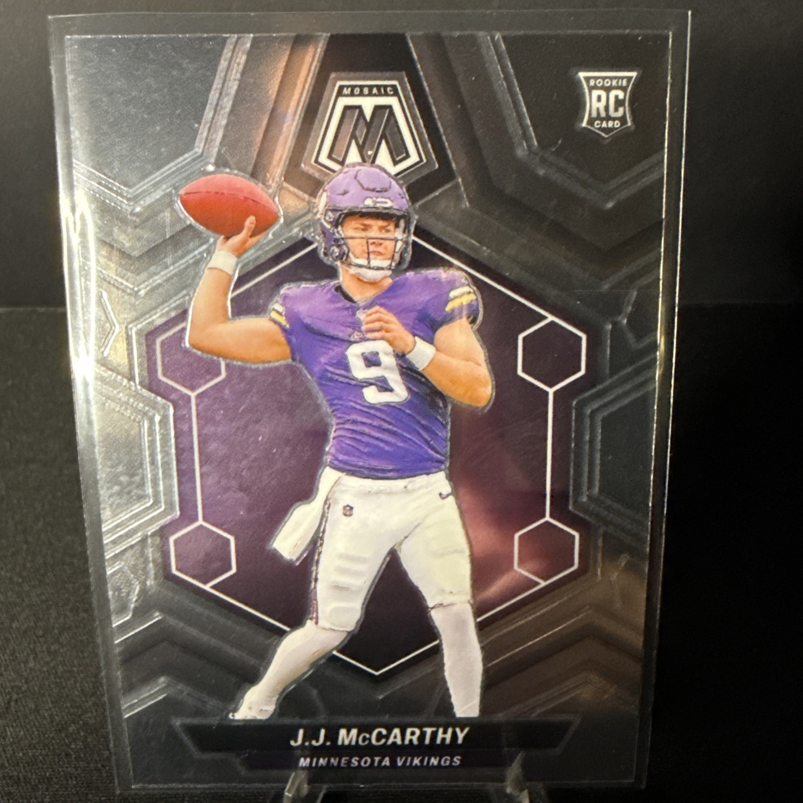 2024 Panini Mosaic - Rookies J.J. McCarthy #310 Silver Prizm (RC)