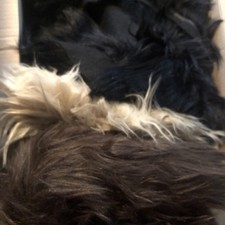 Faux Fur Black Brown And Tan