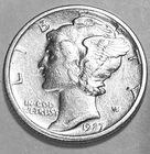 1927 S Mercury Dime Free Shipping Choice Au / Bu