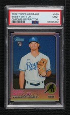 2022 Heritage High Number Chrome Refractor 638/673 Bobby Witt Jr PSA 9 MINT 2f9