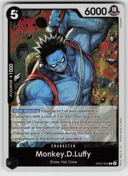 Monkey D. Luffy OP07-091 500 Years in the Future Rare Foil One Piece TCG