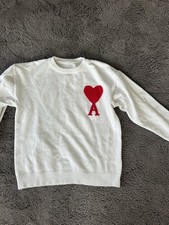 Ami Unisex Kinder Strickpullover M weiß/rot ...