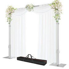 Pipe and Drape Backdrop Stand, 8.9x10ft Heavy Duty Adjustable Background Fram...