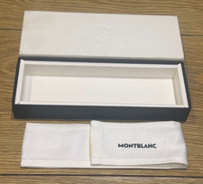 Genuine Original Montblanc Fountain Pen Rollerball Pencil Empty Box Case + Pouch