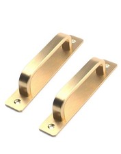 6 Heavy Duty Antique Barn Door Handle Pull Aluminum Alloy One Pair