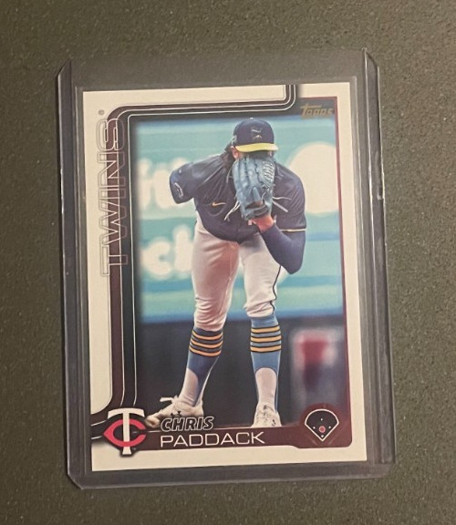 2025 Topps Update Chris Paddack #US73 GOLDEN MIRROR SSP Minnesota Twins