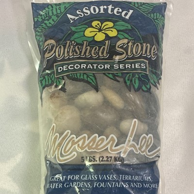 Mosser Lee Polished Assorted Multicolor Decorative Stone Pebbles 5 lb