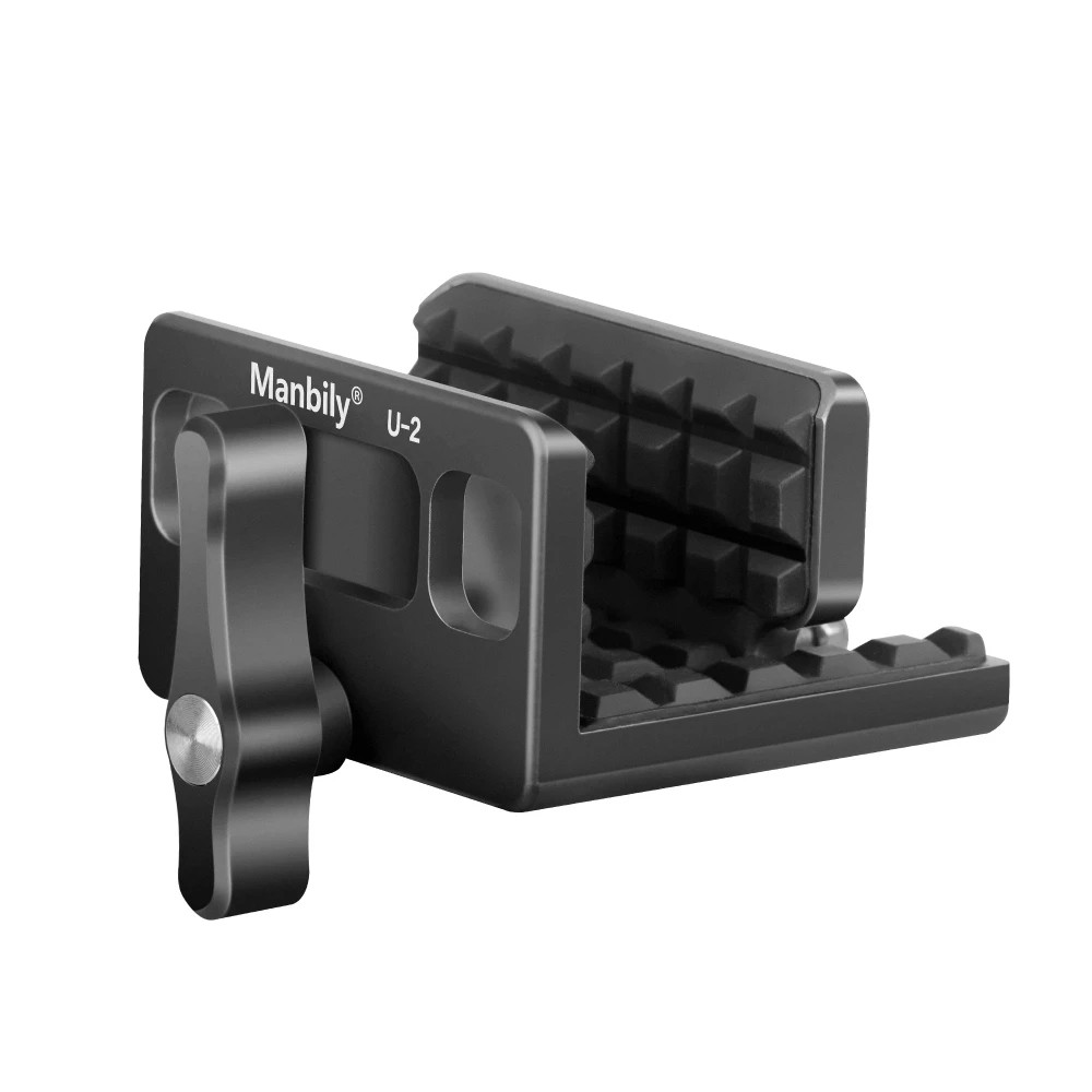 Manbily U-2 Shooting Saddle Clamp for Shooting Stick, Tripod & Hunting - Black