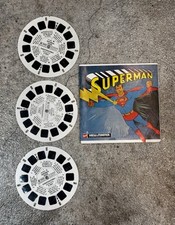 Vintage 1970 Superman 1-3 View-Master Reels with Booklet in German