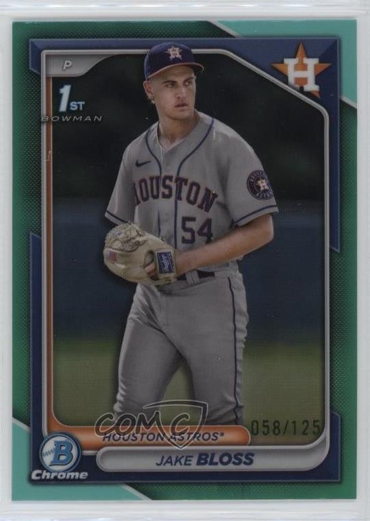 2024 Bowman Chrome Prospects Aqua Refractor 58/125 Jake Bloss #BCP-189 14md