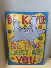 Dr.Suess Horton The Elephant Motivational Classroom Poster; Eureka. NEW