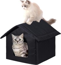 Cat Houses Outdoor Cats Weatherproof Outdoor House Feral Cats Warm Stable Stray