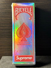 Supreme x Bicycle Slice Holographic Playing C...