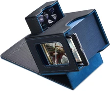 MTG Commander Card Deck Box, Patented Display, Fits 100 Cards, Dice Tray