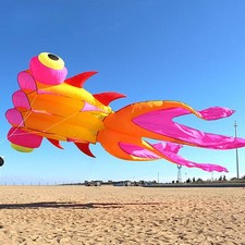 5m Large Adult Goldfish Kite Soft Inflatable Kite 30D Ripstop 6 colors Available