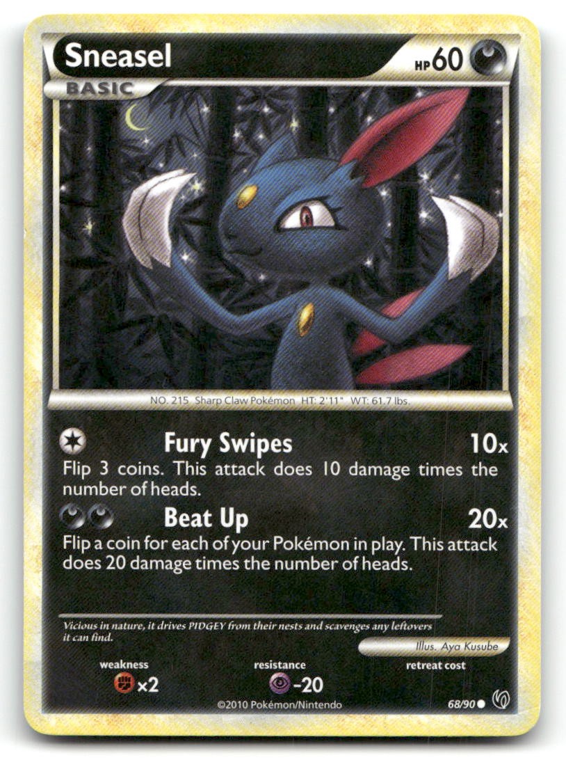 Sneasel Undaunted 68/90 LP Pokemon