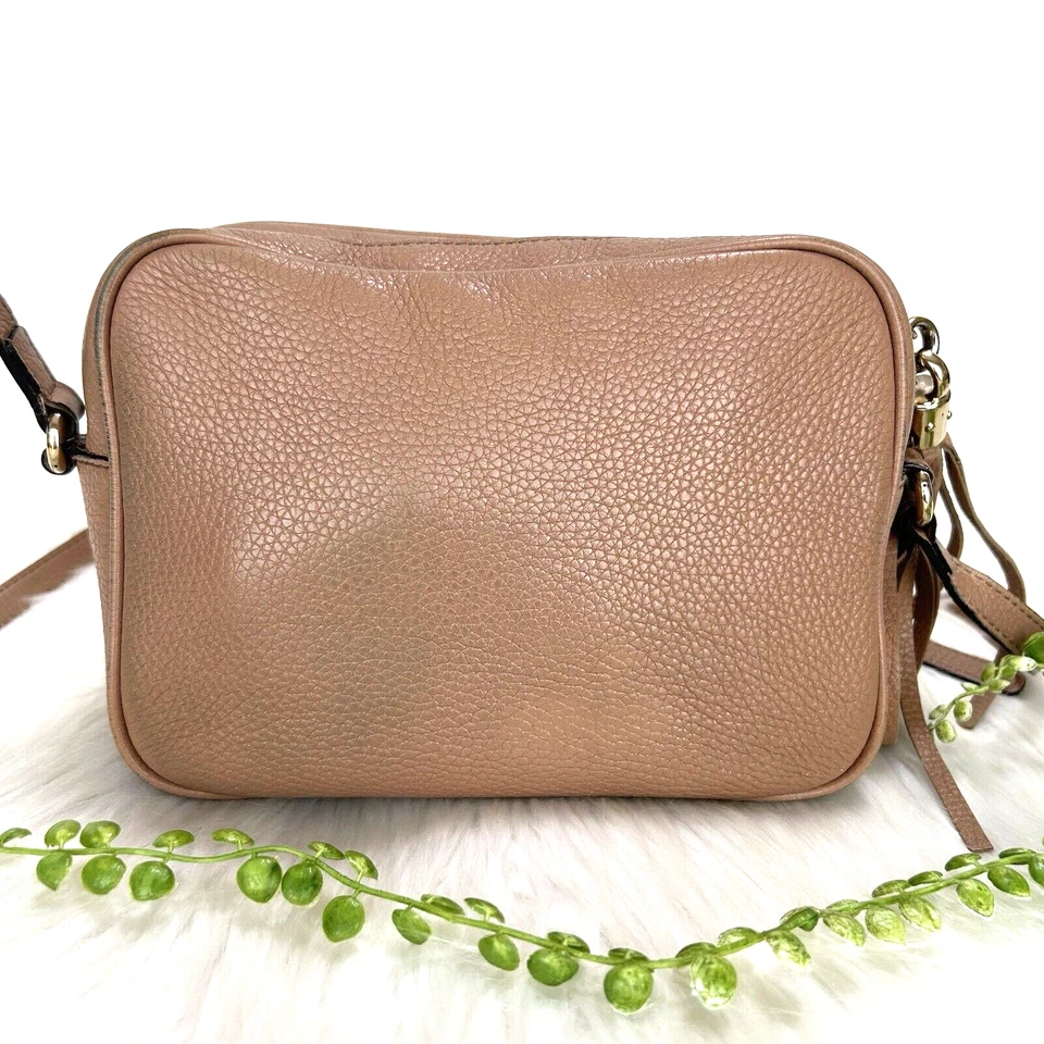 GUCCI SOHO Disco Crossbody Bag Brown Leather Purse w/box - Image 4 of 4