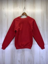 Vintage Tultex Red Sweatshirt Large USA Made Unisex Kids -8952