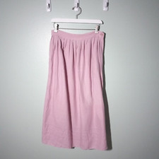 Vintage Pleated Midi Skirt size Small, Orchid Purple Pink Cottage Academia stain