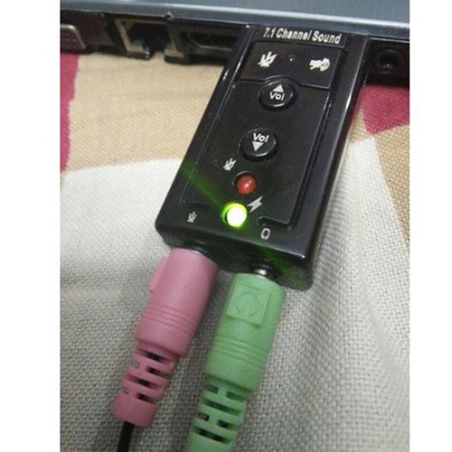 External Mini USB 2.0 3D Virtual 480Mbps 7.1 Channel Audio Sound Card Ada.JN - Photo 4/12