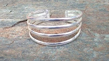 Sterling Silver .925 Overlay Bracelet Made by Art Camp in Mexico 008 NEW