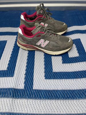 New Balance 990 BCA W990KM3 Gray Pink Shoes Sneakers Womens Size 8