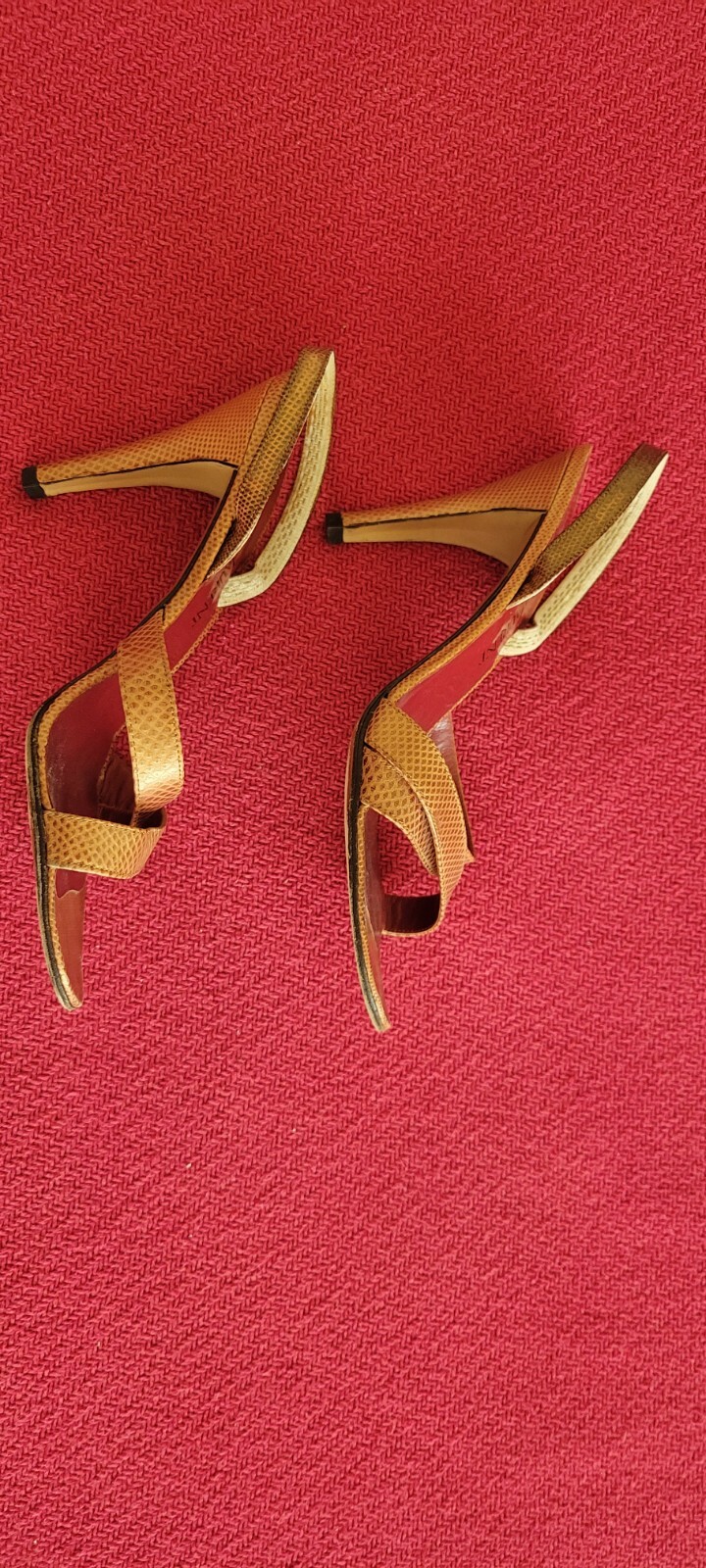 SAINT LAURENT Scarpe slingback vintage da donna Yves St Laurent Paris colore rame taglia 8 1 2 M