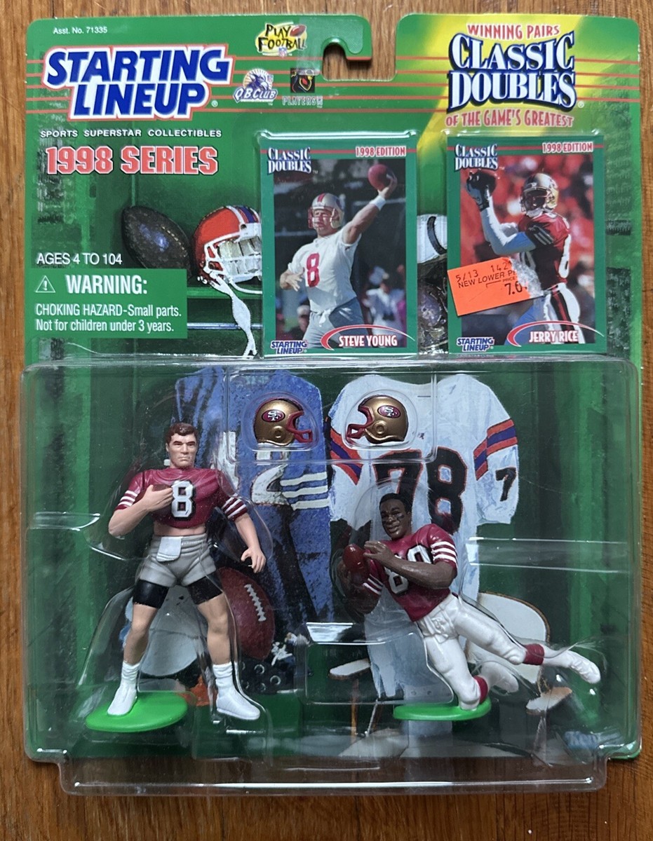 1998 Starting Lineup Steve Young/Jerry Rice San Francisco 49ers