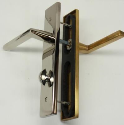 Emtek Modern Brass 10 inch Non Keyed Passage Multi Point Lock 14B2HLOLHUS14