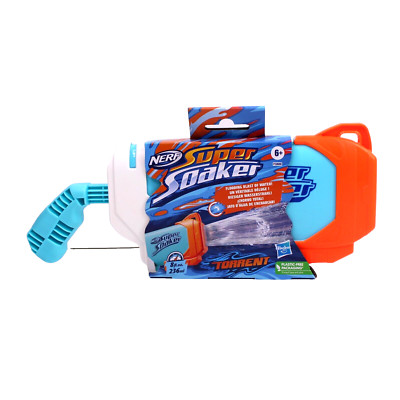 Nerf Super Soaker Torrent Water Blaster, Pump to Fire a Flooding Blast of Water