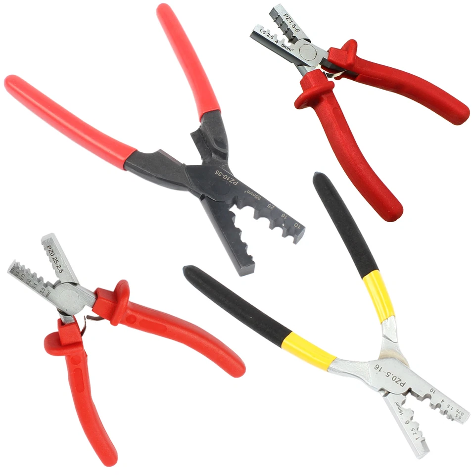 Crimpzange für Aderendhülsen Kabelschuhe Quetsch Press Zange Adern Hülsen