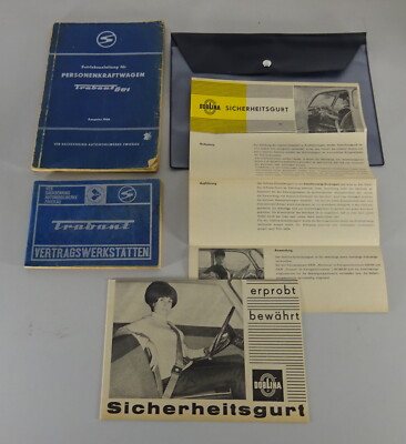 Folder + Operating Instructions Trabant 601 Limousine & Universal Edition 1966