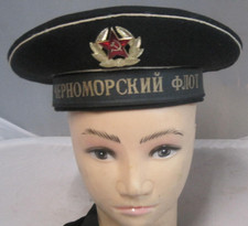 Marine Tellerm&uuml;tze  Russland  Schwarzmeer Flotte   Gr. 53 sehr  sehr klein  !!!!