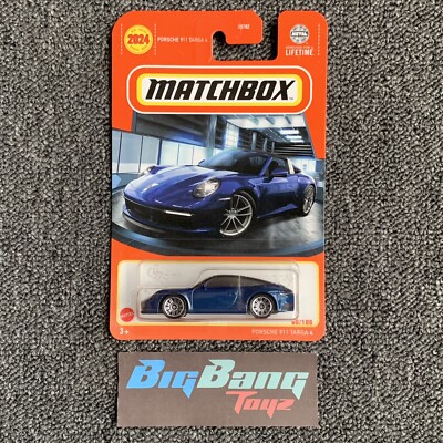Matchbox Porsche 911 Targa 4 Blue #60 Basic Mainline 2024 Case D