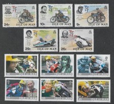 MOTORCYCLES JOEY DUNLOP + TT RACES SET MNH MOTORBIKES ISLE OF MAN
