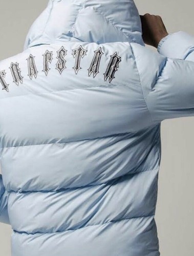 Trapstar Irongate Hooded Puffer Jacket-Ice Blue❄️ Large 💧 BRAND NEW | FAST  🚚💨 | eBay