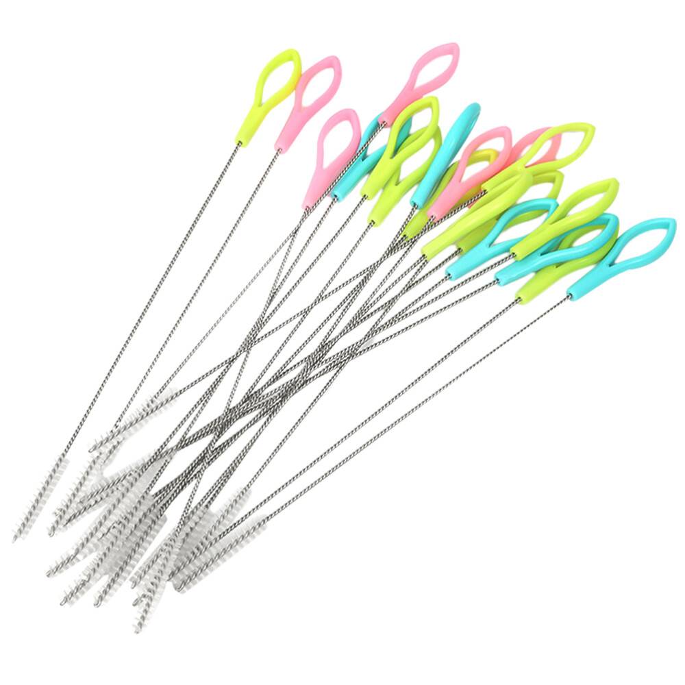 50 Stainless Steel Straw Cleaner Brushes for Baby Bottles and Pipes