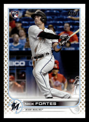 Nick Fortes 2022 Topps Gold Star SP #333 Miami Marlins Rookie RC *030