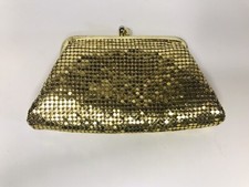 Vintage Whiting and Davis Gold Mesh Purse EUC Snap Lock