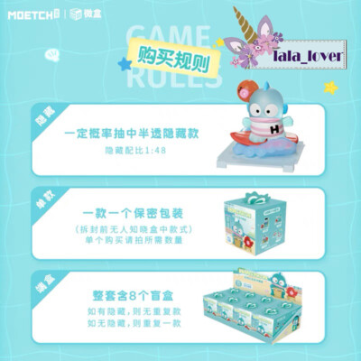 MINISO Moetch Sanrio Hangyodon Relax Life Series Confirmed Blind