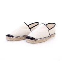 Toni Pons Espadrille Flats With Black Trim Size 40