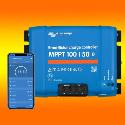 SmartSolar 100/50 MPPT (0% MwSt.*) Victron Solarladeregler 12V 24V Bluetooth 50A