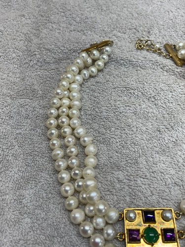 Metropolitan Museum of Art Necklace and Earring set Sterling 925 Faux Pearl - Picture 15 of 22