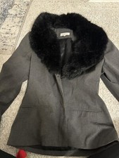 Parallel Womens Blazer Jacket Size 10 Gray