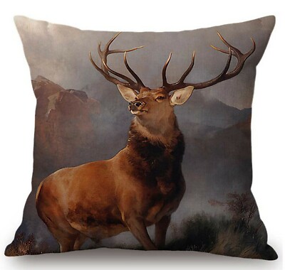 Kissenbezug Canvas-Stoff Edwin Landseer Monarch of the Glen Hirsch Rotwild