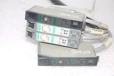 LOT OF 4 SUNX FX-11 MANUALLY SENSITIVE FIBER OPTIC SENSOR RED LED