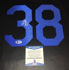 ERIC GAGNE SIGNED AUTO LOS ANGELES DODGERS JERSEY NUMBER KIT BECKETT BAS COA 2