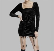 Wild Fable Velvet Ruched BodyCon Mini Dress