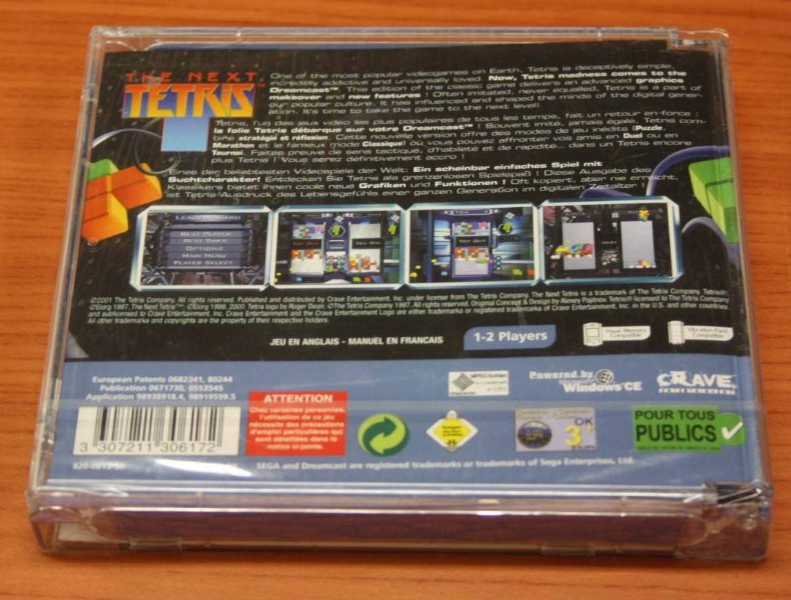 The Next Tetris Sur Sega Dreamcast - CIB PAL - Jeu Vidéo Rétro - Bon état